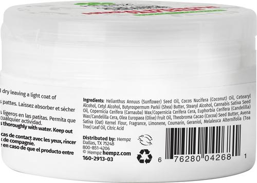 Show full view: Hempz Petz Creamy Citrus Orange Red Raspberry Deodorizing Cologne Dog Spray, 8.5-fl oz bottle + Creamy Citrus Orange Red Raspberry Paw Balm, 2-oz jar slide 7 of 9