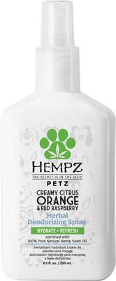Show full view: Hempz Petz Deodorizing Dog Shampoo, Creamy Citrus Orange & Red Raspberry Scent, 17-fl oz bottle + Creamy Citrus Orange Red Raspberry Deodorizing Cologne Spray, 8.5-fl oz bottle slide 6 of 9
