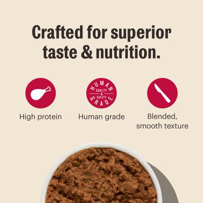 Show full view: The Honest Kitchen Human Grade Cate Chicken, Beef & Salmon Variety Pack Grain-Free Pate Wet Cat Food, 2.8-oz box, case of 8 slide 5 of 11