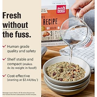 The Honest Kitchen Whole Grain Chicken Recipe Dehydrated Dog Food, 10-lb box slide 6 of 8