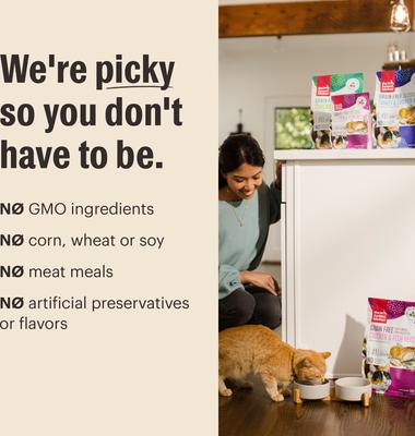 Show full view: The Honest Kitchen Human Grade Whole Food Clusters Grain-Free Chicken & Fish Dry Cat Food, 10-lb slide 6 of 9