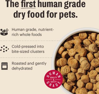 Show full view: The Honest Kitchen Human Grade Grain-Free Chicken Whole Food Clusters Dry Dog Food, 5-lb bag slide 7 of 13