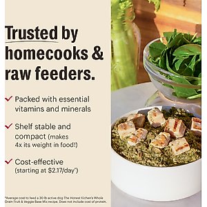 The Honest Kitchen Fruit & Veggie Grain-Free Dehydrated Dog Base Mix, 7-lb box