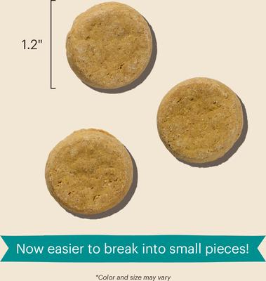 Show full view: The Honest Kitchen Human Grade Goat's Milk N' Cookies Slow Baked with Peanut Butter & Honey Dog Treats, 8-oz bag slide 9 of 12