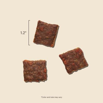 Show full view: The Honest Kitchen Human Grade Jerky Harvest Mini Bars Beef Recipe with Carrots & Apples Dog Treats, 4-oz bag slide 9 of 12