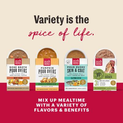 Show full view: The Honest Kitchen Human Grade Superfood POUR OVERS Lamb & Beef Stew with Veggies Wet Dog Food Topper, 5.5-oz, case of 12 slide 7 of 12