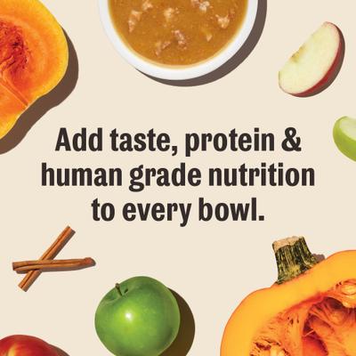 Show full view: The Honest Kitchen Human Grade Pumpkin POUR OVERS Chicken & Pumpkin Stew Wet Dog Food Topper, 5.5-oz, case of 12 slide 9 of 12