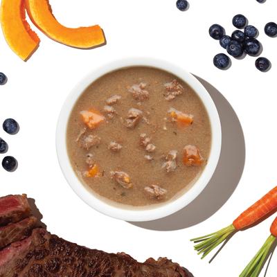 Show full view: The Honest Kitchen Human Grade Functional POUR OVERS Immune Support Beef Stew Dog Food Topper, 5.5-oz can, case of 12 slide 4 of 9