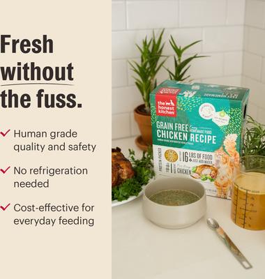 Show full view: The Honest Kitchen Human Grade Dehydrated Grain-Free Chicken Cat Food, 4-lb slide 6 of 9