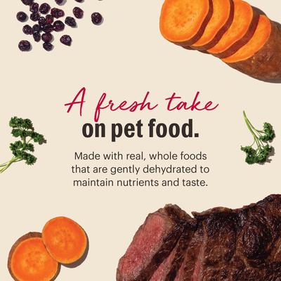 Show full view: The Honest Kitchen Human Grade Wholemade Grain-Free Beef Dehydrated Dog Food, 4-lb box slide 8 of 12