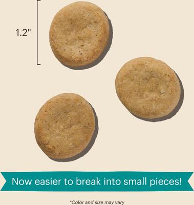 Show full view: The Honest Kitchen Human Grade Goat's Milk N' Cookies Slow-Baked with Pumpkin Dog Treats, 8-oz bag slide 9 of 12