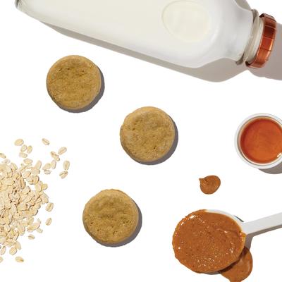 Show full view: The Honest Kitchen Human Grade Goat's Milk N' Cookies Slow Baked with Peanut Butter & Honey Dog Treats, 8-oz bag slide 5 of 12