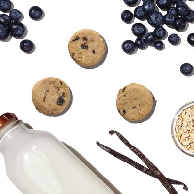 Show full view: The Honest Kitchen Human Grade Goat's Milk N' Cookies Slow Baked with Blueberries & Vanilla Dog Treats, 8-oz bag slide 5 of 12