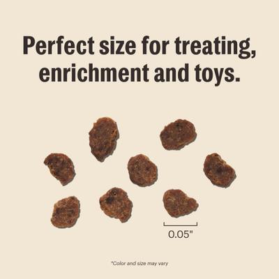 Show full view: The Honest Kitchen Human Grade Surf & Turf Meaty Littles Slow Roasted Beef & Salmon Recipe Dog Treats, 4-oz bag slide 9 of 12