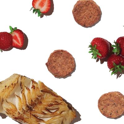 Show full view: The Honest Kitchen Human Grade Superfood Cod Crisps Cod & Blueberry Dehydrated Dog Treats, 3-oz bag slide 4 of 11