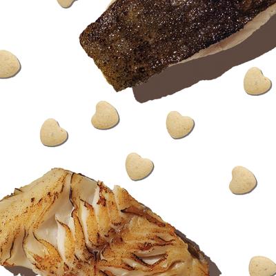 Show full view: The Honest Kitchen Human Grade Smittens Bites Heart-Shaped White Fish Cat Treats, 1.5-oz slide 5 of 10