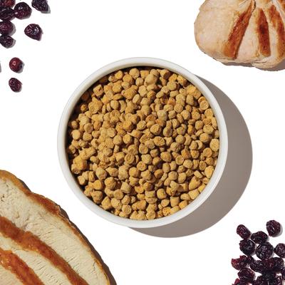 Show full view: The Honest Kitchen Human Grade Whole Food Clusters Grain-Free Turkey & Chicken Dry Cat Food, 1-lb bag slide 4 of 10