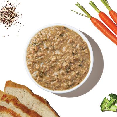 Show full view: The Honest Kitchen Human Grade One Pot Stew Tender Turkey Stew with Quinoa, Carrots & Broccoli Wet Dog Food, 10.5-oz bag, case of 6 slide 4 of 9