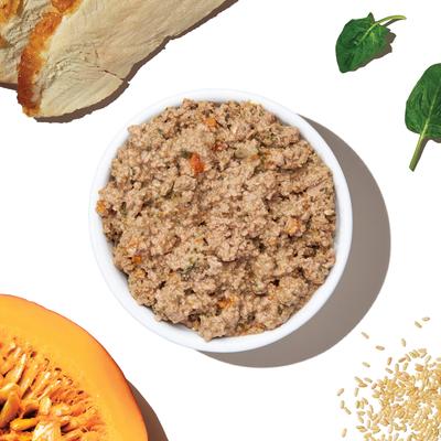 Show full view: The Honest Kitchen Human Grade Butcher Block Pate Turkey & Autumn Veggies Pate Wet Dog Food, 10.5-oz, case of 6 slide 3 of 9