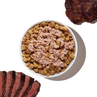 Show full view: The Honest Kitchen Human Grade Meal Booster 99% Beef Wet Dog Food Topper, 5.5-oz, case of 12 slide 5 of 10