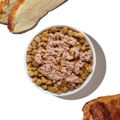 Show full view: The Honest Kitchen Human Grade Meal Booster 99% Turkey & Duck Wet Dog Food Topper, 5.5-oz, case of 12 slide 5 of 11