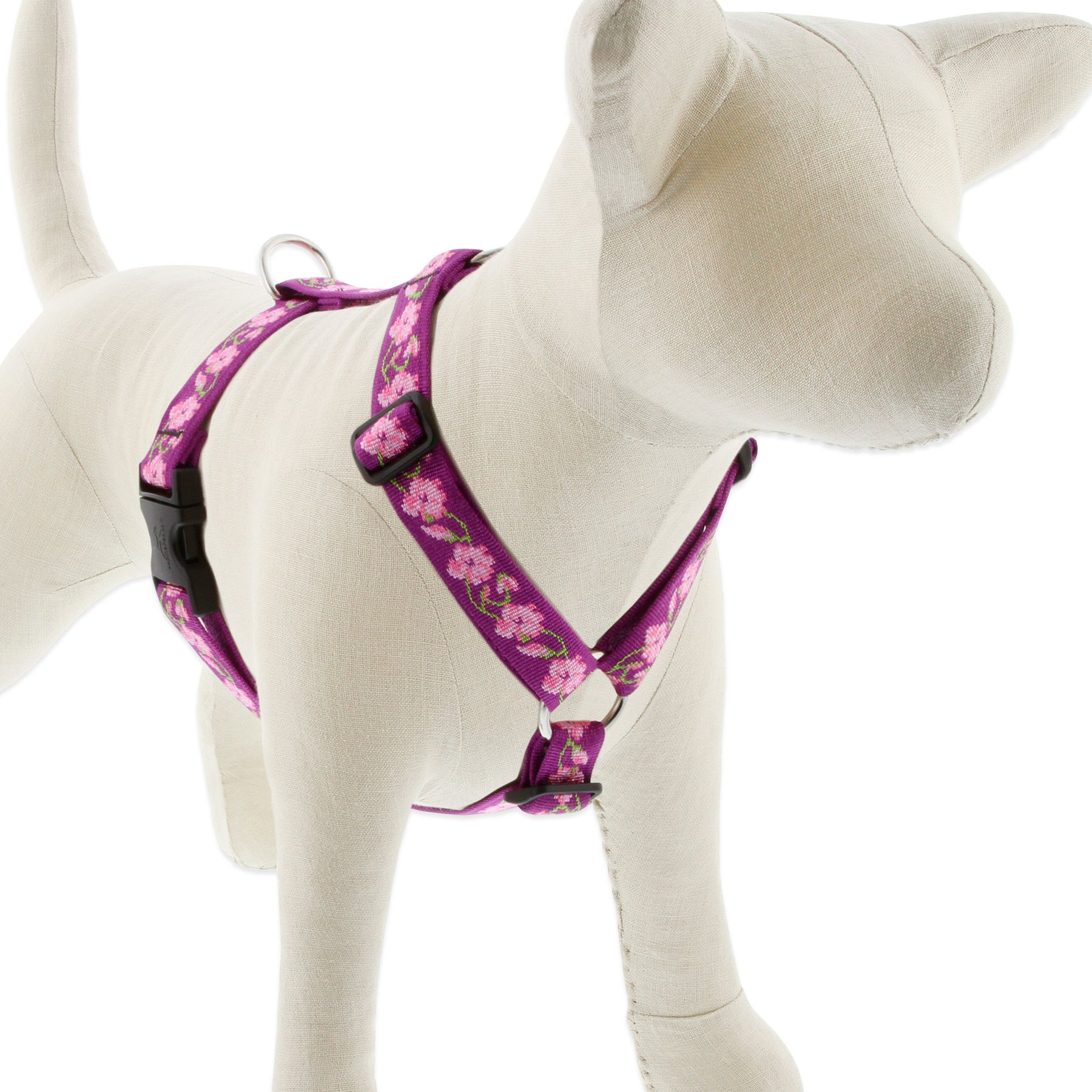 LupinePet Rose Garden Adjustable Dog Harness, Large: 24 to 38-in chest
