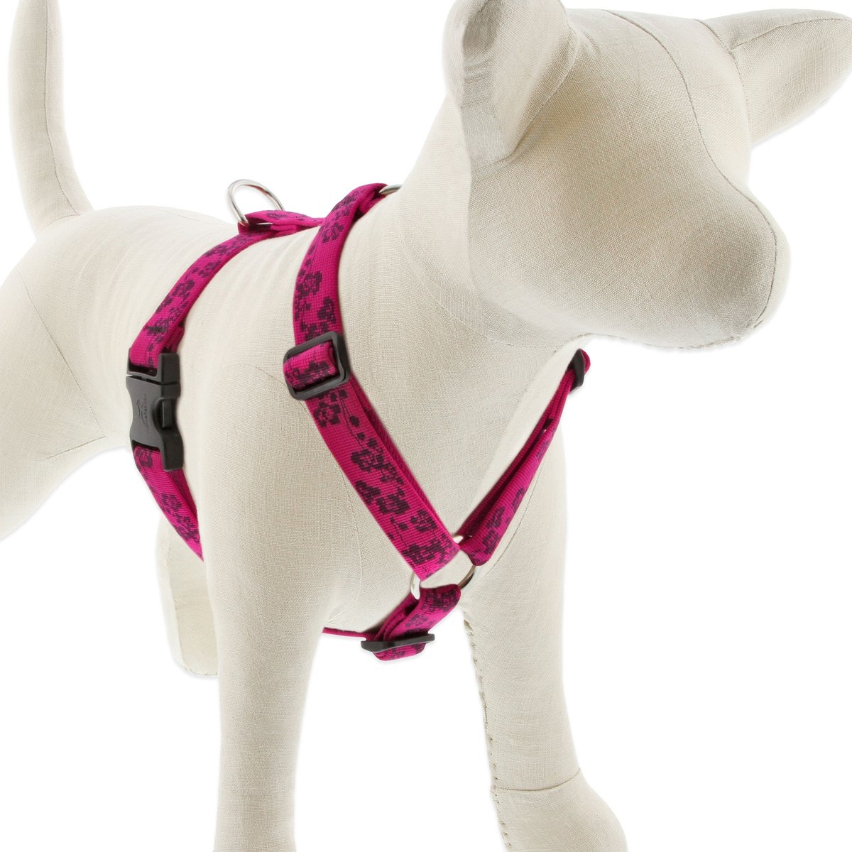 LupinePet Plum Blossom Adjustable Dog Harness, Large: 24 to 38-in chest