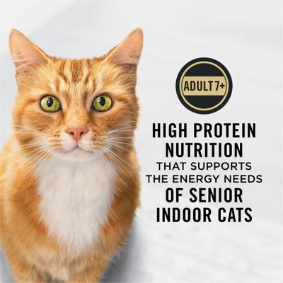 Show full view: Purina Pro Plan Adult 7 Plus Indoor Chicken & Rice Formula High Protein Dry Cat Food, 7-lb bag slide 5 of 12