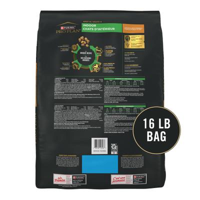 Show full view: Purina Pro Plan Adult Indoor Chicken & Rice Formula High Protein Dry Cat Food, 16-lb bag slide 3 of 12