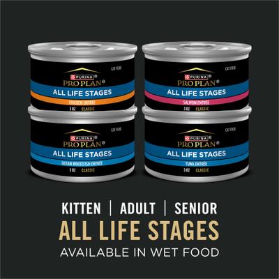 Show full view: Purina Pro Plan High Protein Chicken & Rice Dry Cat Food, 3.2-lb bag slide 9 of 12