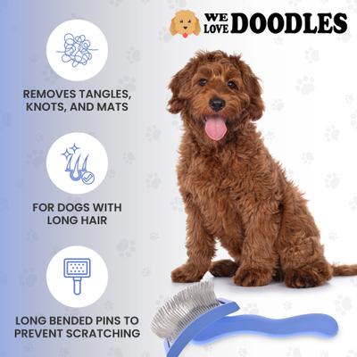 Show full view: We Love Doodles Curved Grooming Slicker Dog Brush, Large slide 4 of 8