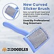 Show in main carousel: We Love Doodles Curved Grooming Slicker Dog Brush, Medium slide 3 of 8