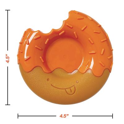 Show full view: Nylabone Power Chew Donut 70th Birthday Dog Toy, Orange Pumpkin & Peanut Butter, Large slide 5 of 9