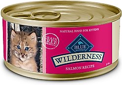 Blue Buffalo Wilderness Kitten Salmon Grain-Free Canned Cat Food, 3-oz, case of 24