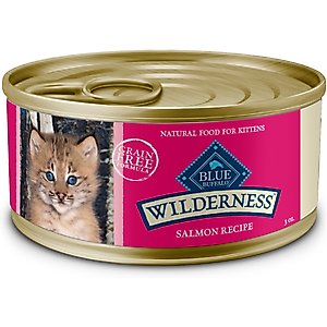Blue Buffalo Wilderness Kitten Salmon Grain-Free Canned Cat Food, 3-oz, case of 24