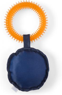 Show full view: LIFE IS GOOD Tie Dye Sunset Burst Oxford & Spike Round Dog Toy slide 2 of 2