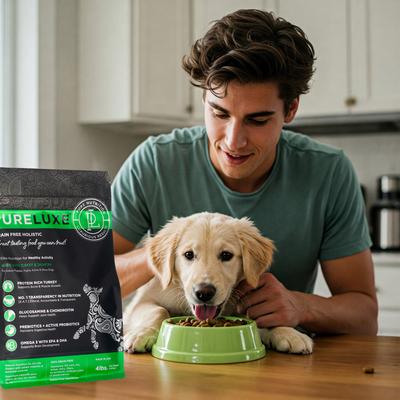 Show full view: Pureluxe Elite Nutrition Healthy Activity Grain-Free Turkey & Split Peas Dry Dog Food, 22-lb bag slide 7 of 12