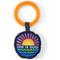 Show in main carousel: LIFE IS GOOD Tie Dye Sunset Burst Oxford & Spike Round Dog Toy slide 1 of 2