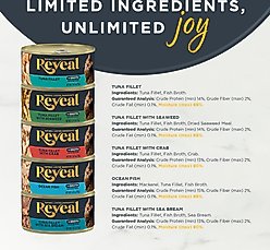 Reveal Fish Selection Tuna in Broth Grain-Free Flaked Wet Cat Food, 2.47-oz can, case of 30 slide 2 of 5