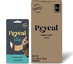 Reveal Tuna Loin Grain-Free Cat Treat, 1.06-oz bag, 6 count