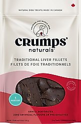 Crumps' Naturals Traditional Liver Fillets Dog Treats, 11.6-oz bag