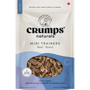 Crumps' Naturals Mini Trainers Beef Dog Treats, 4.7-oz bag