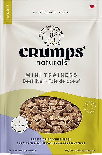 Crumps' Naturals Mini Trainers Freeze-Dried Beef Liver Dog Treats