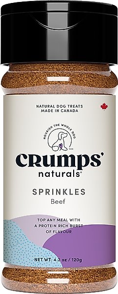 Show full view: Crumps' Naturals Beef Liver Sprinkles Grain-Free Dog Food Topper, 4.2-oz jar slide 1 of 8