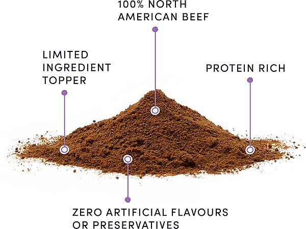 Show full view: Crumps' Naturals Beef Liver Sprinkles Grain-Free Dog Food Topper, 4.2-oz jar slide 4 of 8
