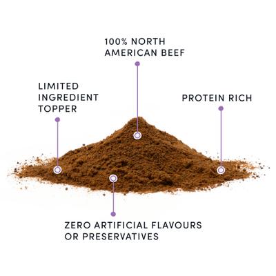 Show full view: Crumps' Naturals Beef Liver Sprinkles Grain-Free Dog Food Topper, 4.2-oz jar slide 4 of 8