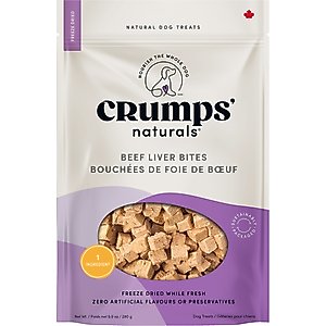 Crumps' Naturals Beef Liver Bites Dog Treats, 10-oz bag