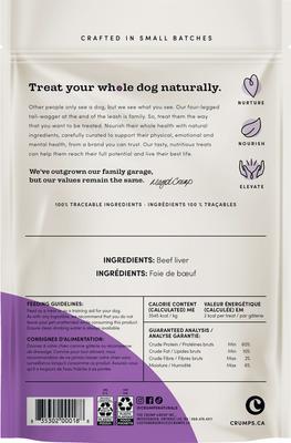 Show full view: Crumps' Naturals Beef Liver Bites Dog Treats, 4.7-oz bag slide 3 of 11