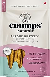 Crumps' Naturals Plaque Busters Original Dental Dog Treats, 9.5-oz bag, 10 count