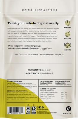 Show full view: Crumps' Naturals Mini Trainers Freeze-Dried Beef Liver Dog Treats, 1.9-oz bag slide 3 of 11